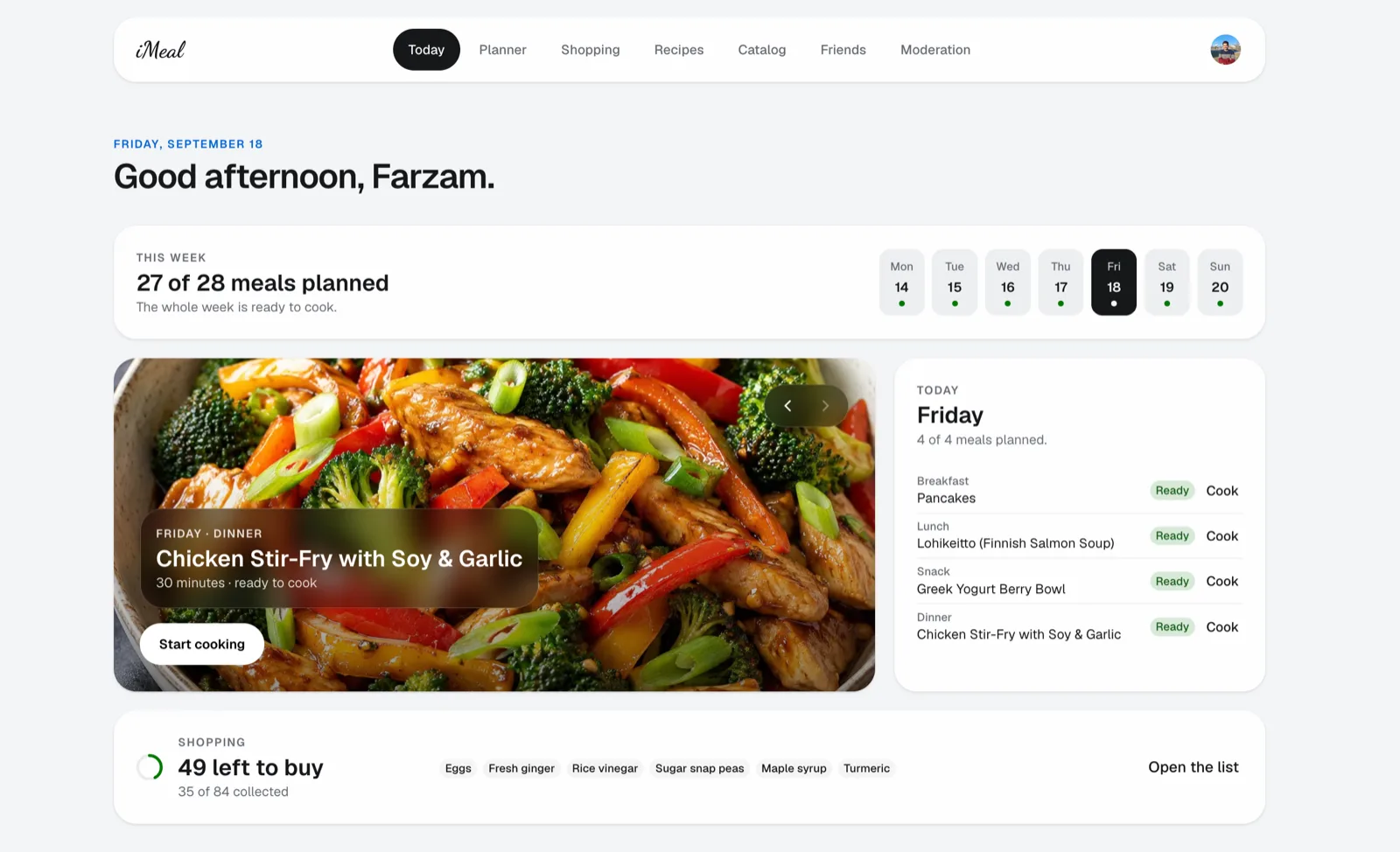 iMeal project preview