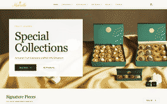 Marzelle website in a retro color preview