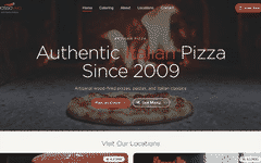 Rossovivo website in a retro color preview