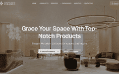 Timeless Touch Ceramics website in a retro color preview